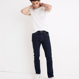 New Madewell men’s Slim Jeans in Rinse Wash